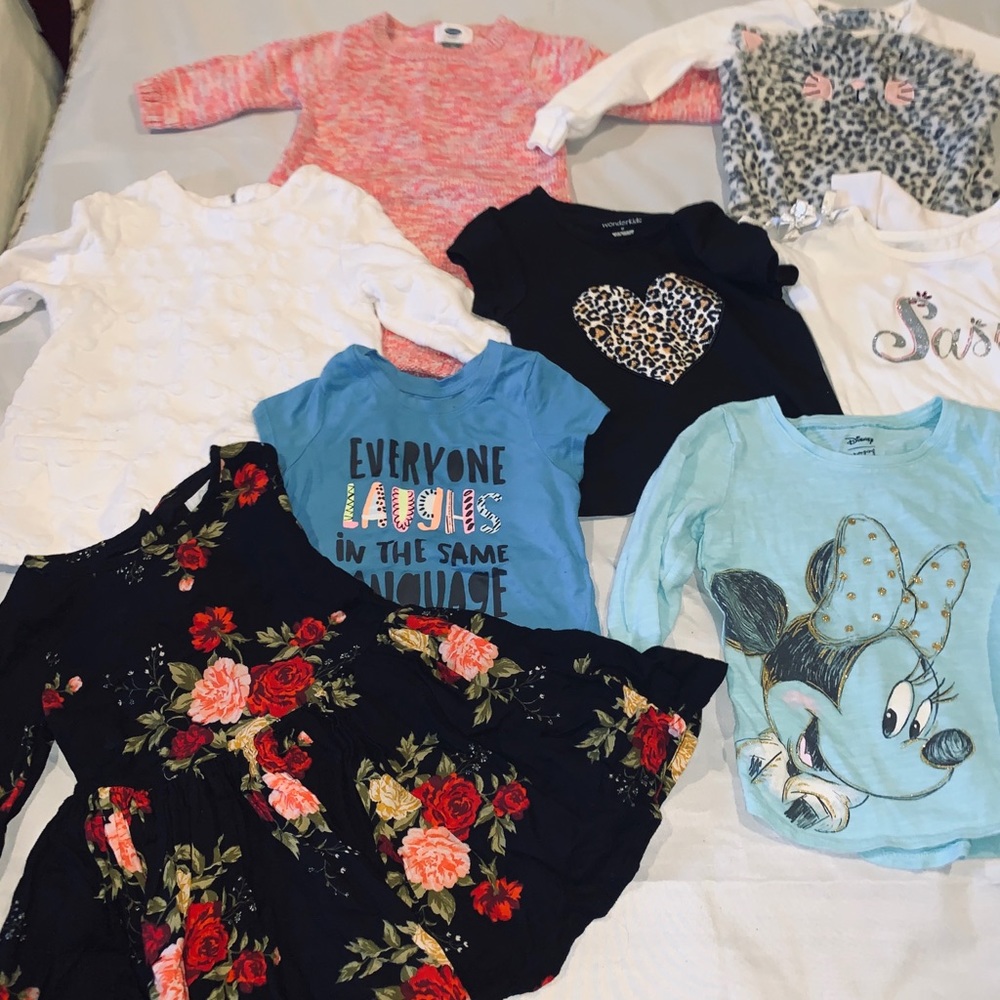 3T girls shirt lot winter and spring 15+ items